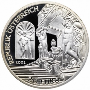 Аверс монеты Австрия, 20 евро, 2002, Евгений Савойский