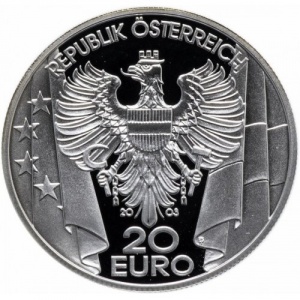 Аверс монеты Австрия, 20 евро, 2003, План Маршала