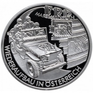 Реверс монеты Австрия, 20 евро, 2003, План Маршала