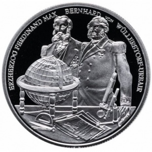 Реверс монеты Австрия, 20 евро, 2004, Австрийский флот - SMS Novara