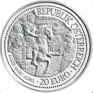Аверс монеты Австрия, 20 евро, 2010, Рим на Дунае - Виндобона