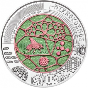 Реверс монеты Австрия, 25 евро, 2017, Микрокосмос