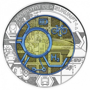 Реверс монеты Австрия, 25 евро, 2021, Умная мобильность