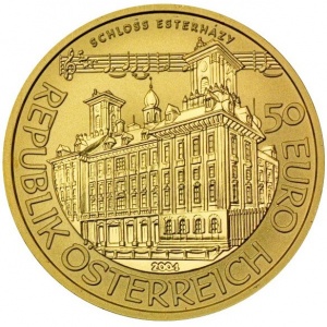 Аверс монеты Австрия, 50 евро, 2004, Йозеф Гайдн