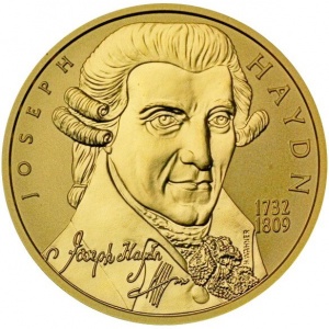 Реверс монеты Австрия, 50 евро, 2004, Йозеф Гайдн