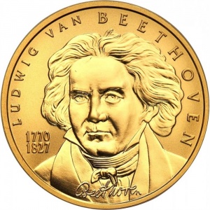 Реверс монеты Австрия, 50 евро, 2005, Людвиг ван Бетховен
