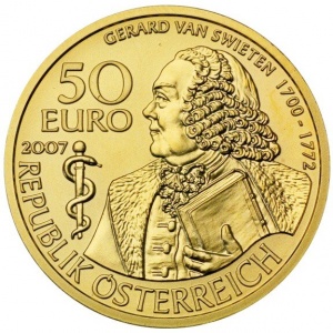Аверс монеты Австрия, 50 евро, 2007, Герард ван Свитен
