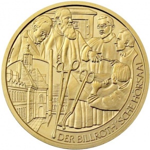 Реверс монеты Австрия, 50 евро, 2009, Теодор Бильрот