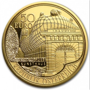 Аверс монеты Австрия, 50 евро, 2011, Арсенал в Граце
