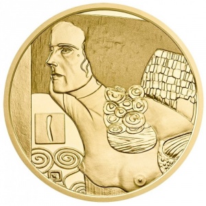 Реверс монеты Австрия, 50 евро, 2014, Густав Климт - Юдифь II