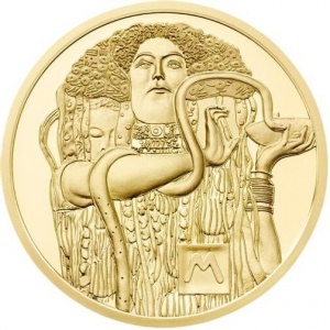 Реверс монеты Австрия, 50 евро, 2015, Густав Климт - Медицина