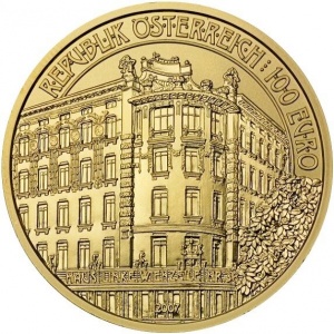 Аверс монеты Австрия, 100 евро, 2007, Венский модерн - Wienzeile 38