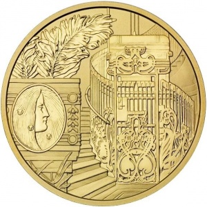 Реверс монеты Австрия, 100 евро, 2007, Венский модерн - Wienzeile 38