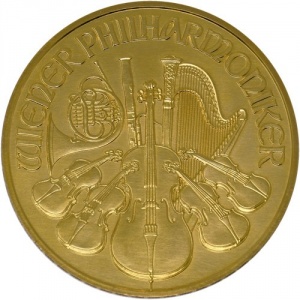 Реверс монеты Австрия, 2000 евро, 2009, Венская филармония