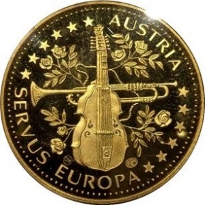 Реверс монеты Австрия, 1 ЭКЮ, 1995, Адальберт Штифтер