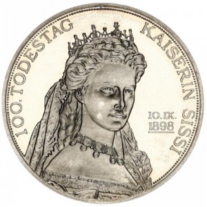 Реверс монеты Австрия, 2½ евро, 1998, 100 лет со дня смерти императрицы Елизаветы Баварской