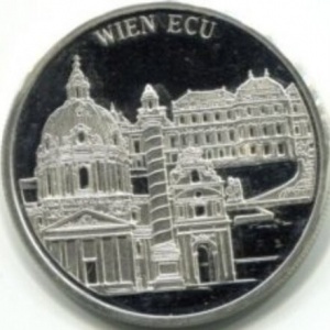 Реверс монеты Австрия, 1 ЭКЮ, 1995, Вена