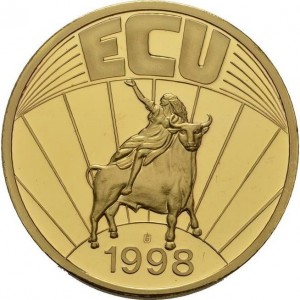 Аверс монеты Австрия, 1 ЭКЮ, 1998, Костюмы Перхты