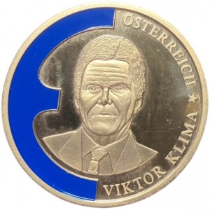 Аверс монеты Австрия, 1 ЭКЮ, 1998, Виктор Клима