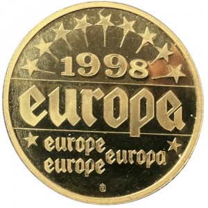 Реверс монеты Австрия, 1 ЭКЮ, 1998, Франц Иосиф I