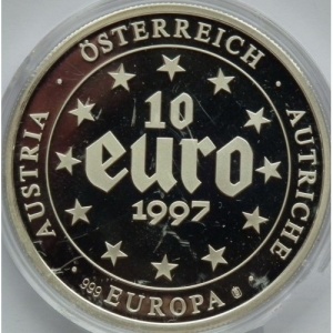 Аверс монеты Австрия, 10 евро, 1997, Гимн Австрии
