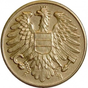 Реверс монеты Австрия, 20 грошей, 1950-1954