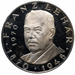 Реверс монеты Австрия, 25 шиллингов, 1970, 100 лет со дня рождения Франца Легара