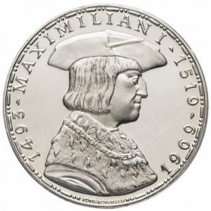 Реверс монеты Австрия, 50 шиллингов, 1969, 450 лет со дня смерти Максимилиана I