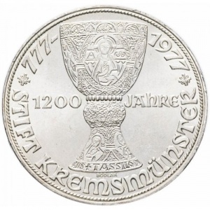Реверс монеты Австрия, 100 шиллингов, 1977, 1200 лет Кремсмюнстерскому аббатствоу