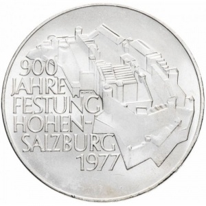 Реверс монеты Австрия, 100 шиллингов, 1977, 900 лет крепости Хоэнзальцбург