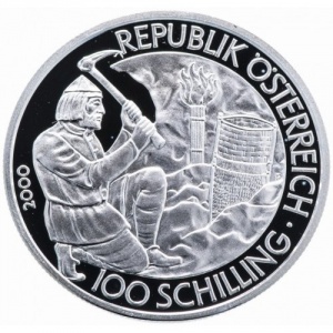 Аверс монеты Австрия, 100 шиллингов, 2000, История Австрии - Кельтский период