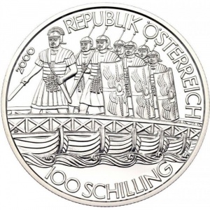 Аверс монеты Австрия, 100 шиллингов, 2000, Марк Аврелий