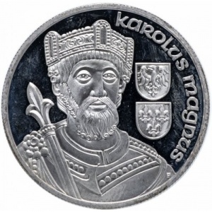 Реверс монеты Австрия, 100 шиллингов, 2001, Карл I Великий