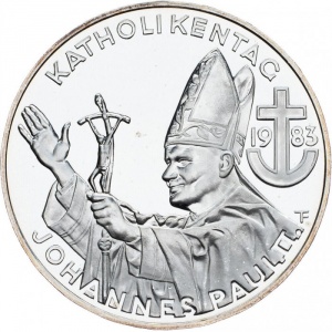 Реверс монеты Австрия, 500 шиллингов, 1983, Католический день