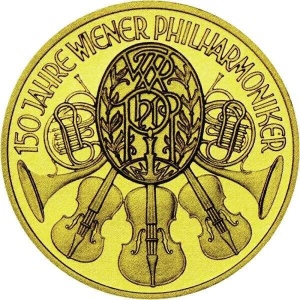 Реверс монеты Австрия, 500 шиллингов, 1992, 150 лет Венской филармонии