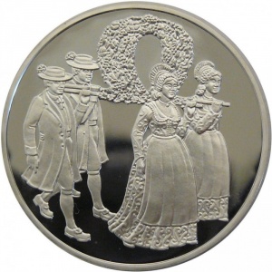 Реверс монеты Австрия, 500 шиллингов, 1994, Регионы - Речной регион