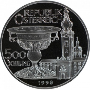 Аверс монеты Австрия, 500 шиллингов, 1998, Ювелирное дело