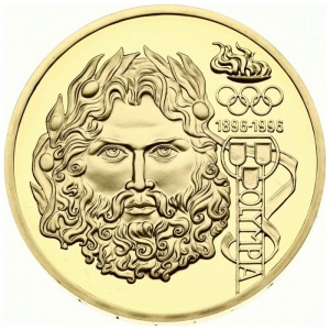 Аверс монеты Австрия, 1000 шиллингов, 1995, 100 лет Олимпийским играм - Зевс