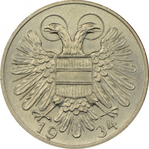 Аверс монеты Австрия, 50 грошей, 1934