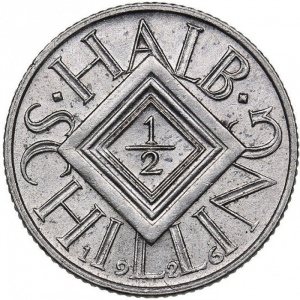 Реверс монеты Австрия, ½ шиллинга, 1925-1926
