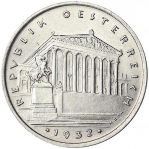 Аверс монеты Австрия, 1 шиллинг, 1925-1932