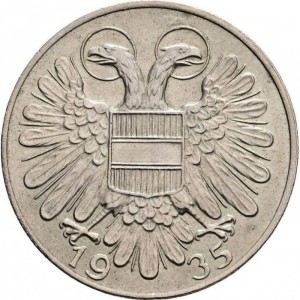 Аверс монеты Австрия, 1 шиллинг, 1934-1935