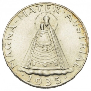 Реверс монеты Австрия, 5 шиллингов, 1934-1936