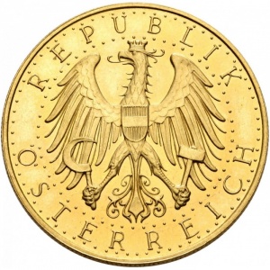 Аверс монеты Австрия, 100 шиллингов, 1926-1934