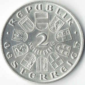 Аверс монеты Австрия, 2 шиллинга, 1933, Смерть Игнаца Зейпеля