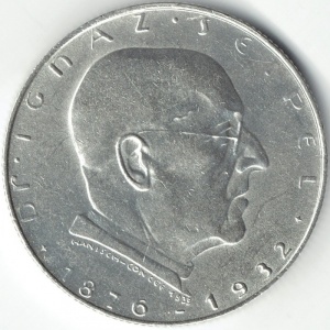 Реверс монеты Австрия, 2 шиллинга, 1933, Смерть Игнаца Зейпеля