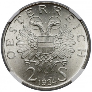 Аверс монеты Австрия, 2 шиллинга, 1934, Смерть Энгельберта Дольфуса