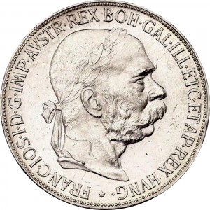 Аверс монеты Австрия, 5 крон, 1900-1907