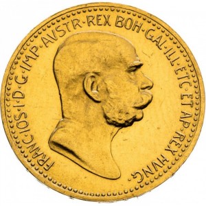 Аверс монеты Австрия, 10 крон, 1908, 60 лет правлению