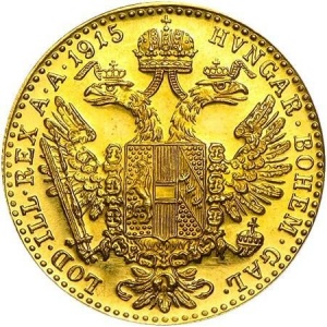 Реверс монеты Австрия, 1 дукат, 1872-1915